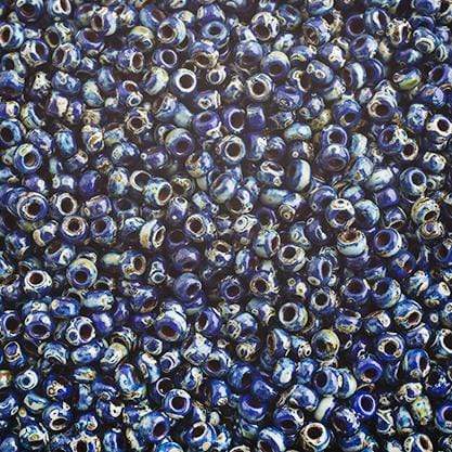 Sundaylace Creations & Bling Miyuki Seed Bead 11/0 Miyuki Seed Bead 11/0 Opaque Cobalt Picasso