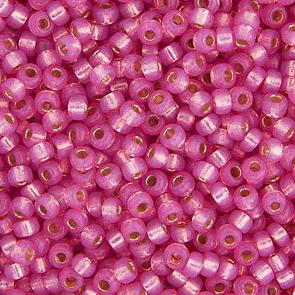 Sundaylace Creations & Bling Miyuki Seed Bead 11/0 Miyuki Seed Bead 11/0 Rose Silver Lined Opal Dyed Alabaster (0556v)