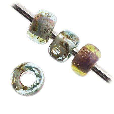 Sundaylace Creations & Bling Miyuki Seed Bead 11/0 Miyuki Seed Bead 11/0 Transparent Sea Foam Picasso (4506v) *rare*