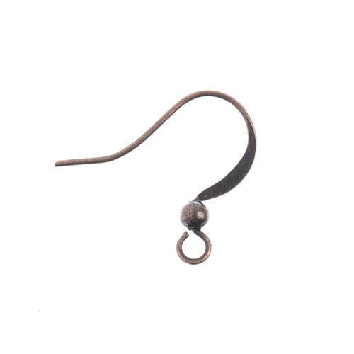 Sundaylace Creations & Bling Basics Must Have Findings - Earwire w/ Bead Antique Copper 60pcs, Earring Finding, New Beader Basics