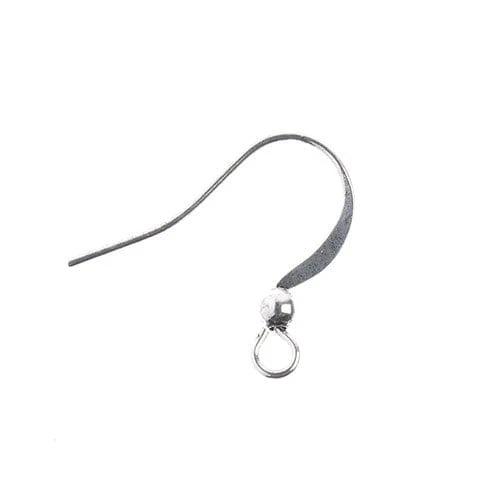 Sundaylace Creations & Bling Basics Must Have Findings - Earwire w/ Bead Antique Silver 60pcs, Earring Finding, New Beader Basics
