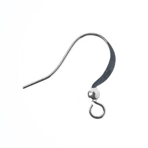 Sundaylace Creations & Bling Basics Must Have Findings - Earwire w/Bead Silver 60pcs, Earring Finding, New Beader Basics