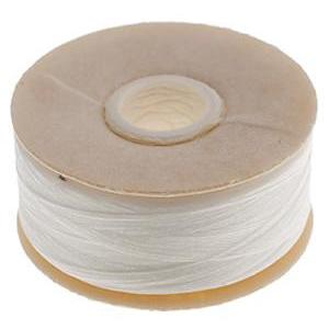 Sundaylace Creations & Bling Basics 00- White Nymo Thread Nymo Bobbin, Size D/ B/00, 64yds in Bobbin Thread
