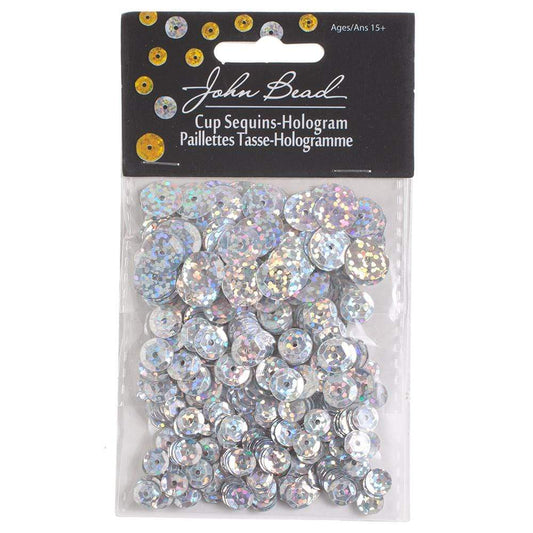 Sundaylace Creations & Bling Sequin Sequins Round 6/8/10mm 700pcs Hologram Silver