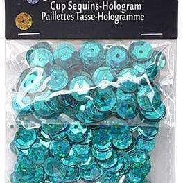 Sundaylace Creations & Bling Sequin Sequins Round 6/8/10mm Hologram Teal