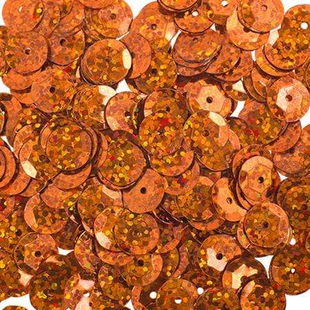 Sundaylace Creations & Bling Sequin Sequins Round 6mm Hologram Orange