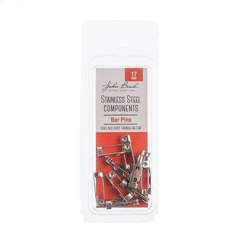 John Beads Basics Stainless Steel Barpin 17mm 10pcs, Basics