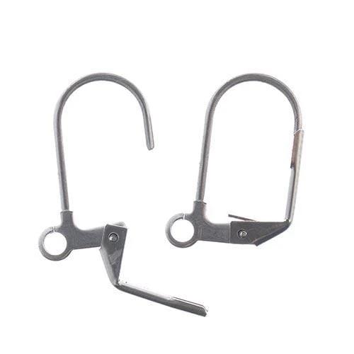 Sundaylace Creations & Bling Basics Stainless Steel Earring Lever Back 12*17mm 8pcs, John Beads Basics