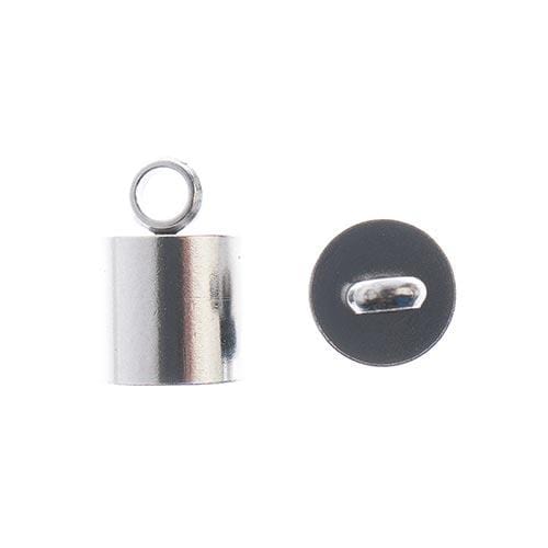 Sundaylace Creations & Bling Earring Findings Stainless Steel End Cap 10*6.5mm 8pcs
