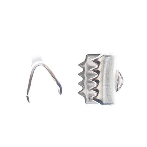 Sundaylace Creations & Bling Basics Stainless Steel Ribbon/Cord Clamp 6.5mm 10pcs