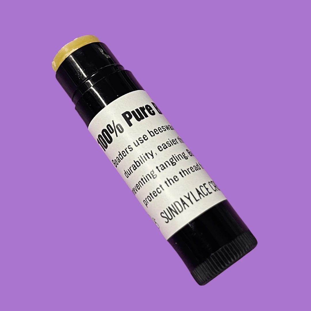 "Travel Sized Beeswax" Thread Conditioner, 100% Pure Beeswax in tube 4g