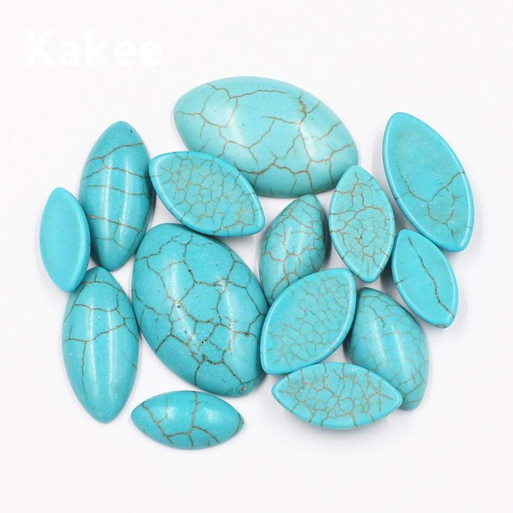 Sundaylace Creations & Bling Stone Gem Various Semi-Precious Turquoise Stones, Glue on, Stone Gem