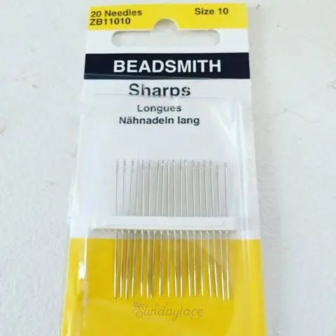 Bead-Smith-Sharps-Size-10-Needles Sundaylace Creations & Bling
