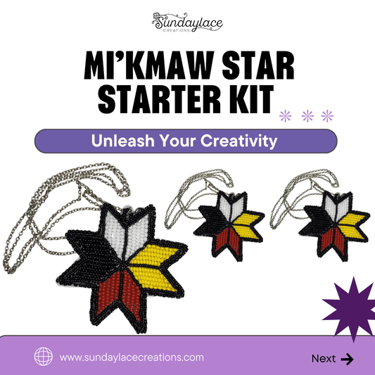 Mi'kmaq Starter Beading Kits - Visual Tutorial for New Beaders!