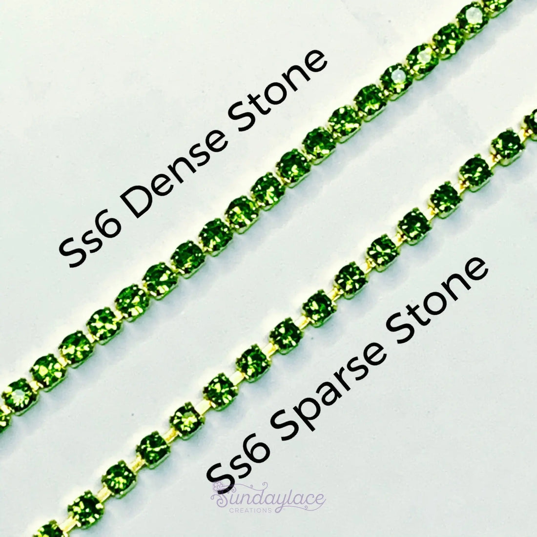 What-is-the-difference-between-Sparse-and-Dense-Rhinestone-Chain Sundaylace Creations & Bling