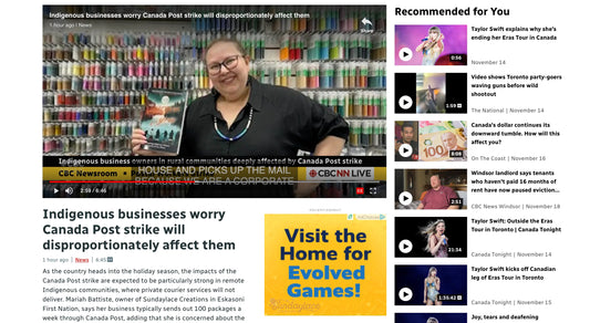 Sundaylace-Creations-Featured-at-CBC-News-during-the-Canada-Post-Strike-2024 Sundaylace Creations & Bling