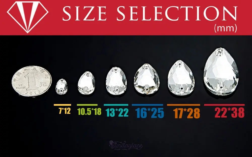 Guide-for-Buying-Teardrop-Rivoli-Glass-Gems Sundaylace Creations & Bling