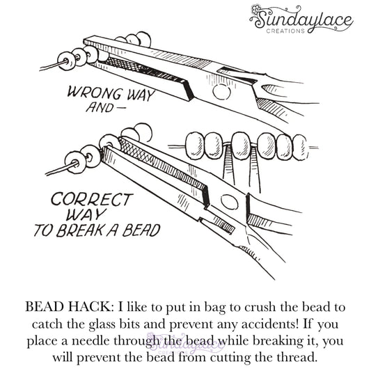 Bead-Hack-Breaking-Beads Sundaylace Creations & Bling