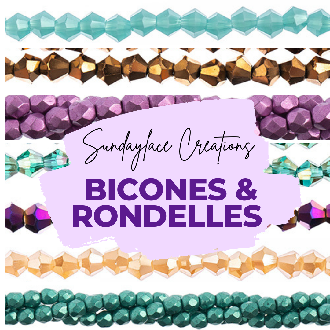 Bicone & Rondelle Beads
