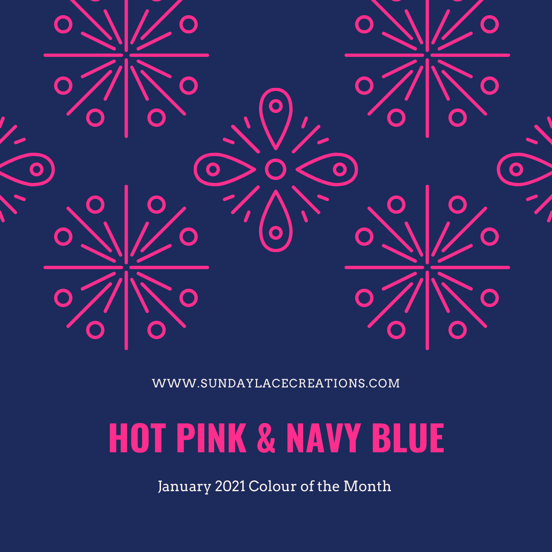 January 2021 Colour of the Month: Hot Pink and Navy