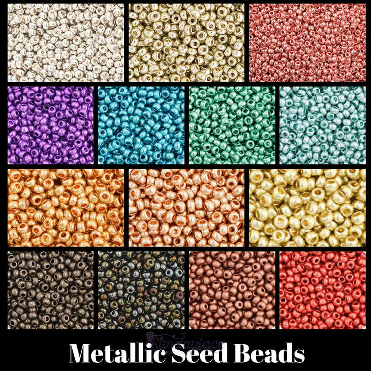 Metallic Seed Beads Sundaylace Creations & Bling