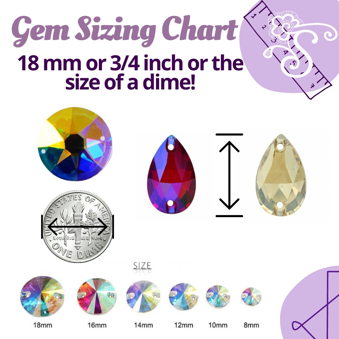 13-15mm sized Gems