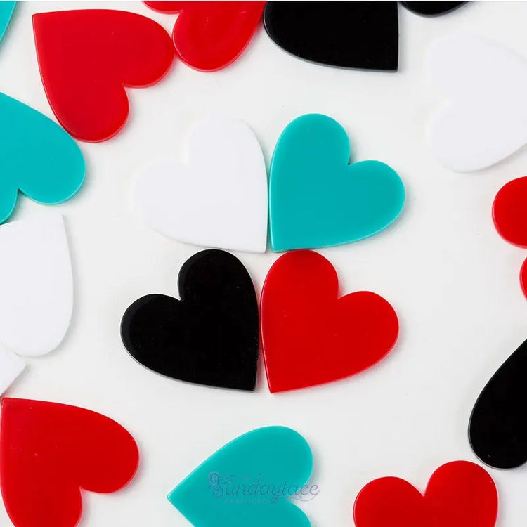 Heart Shaped Gems Sundaylace Creations & Bling