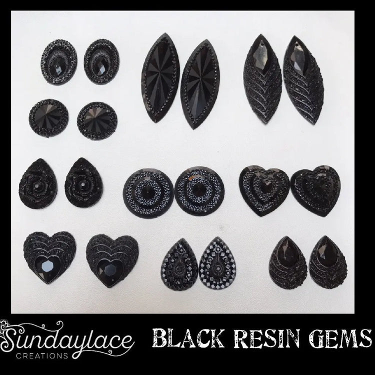 Black Gems Collection Sundaylace Creations & Bling