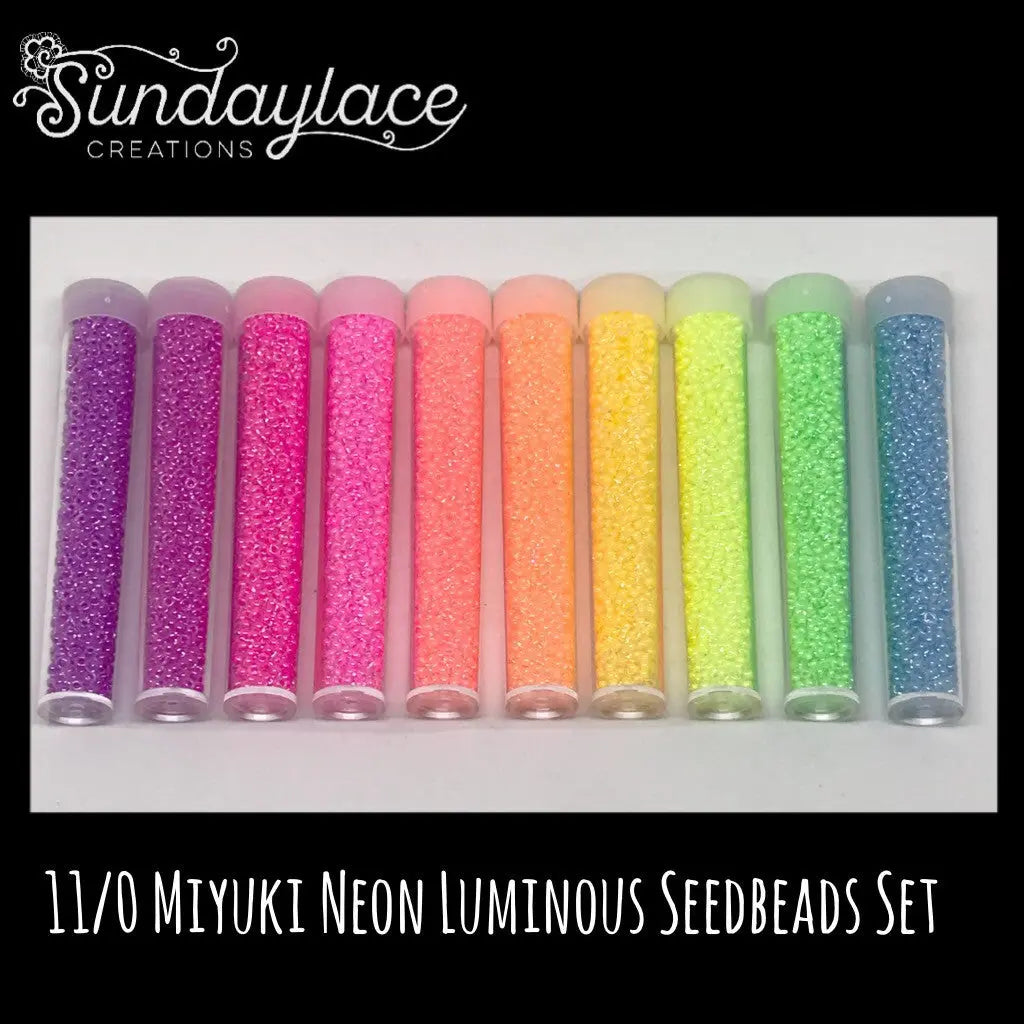 Miyuki Seed Bead 11/0 C/L Luminous Neon Color Sundaylace Creations & Bling
