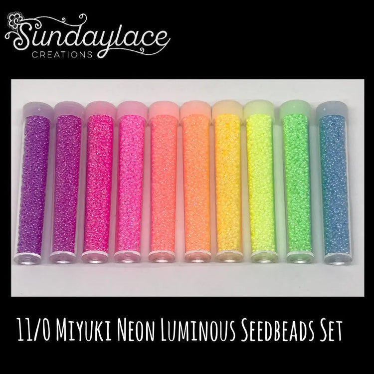 Miyuki Seed Bead 11/0 C/L Luminous Neon Color Sundaylace Creations & Bling