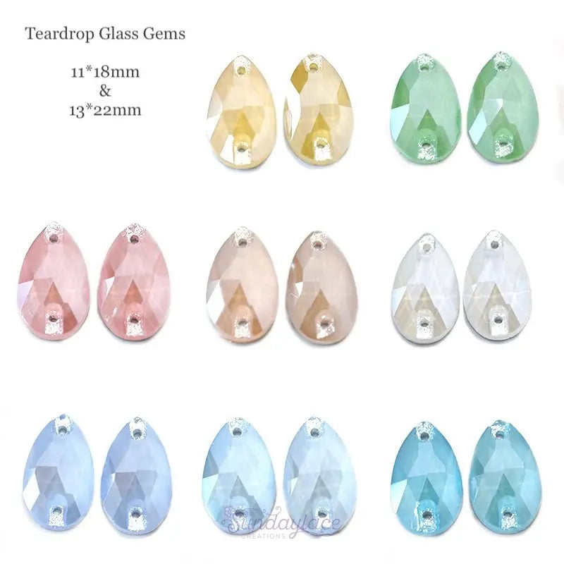 Jelly Luster Glass Gems Sundaylace Creations & Bling