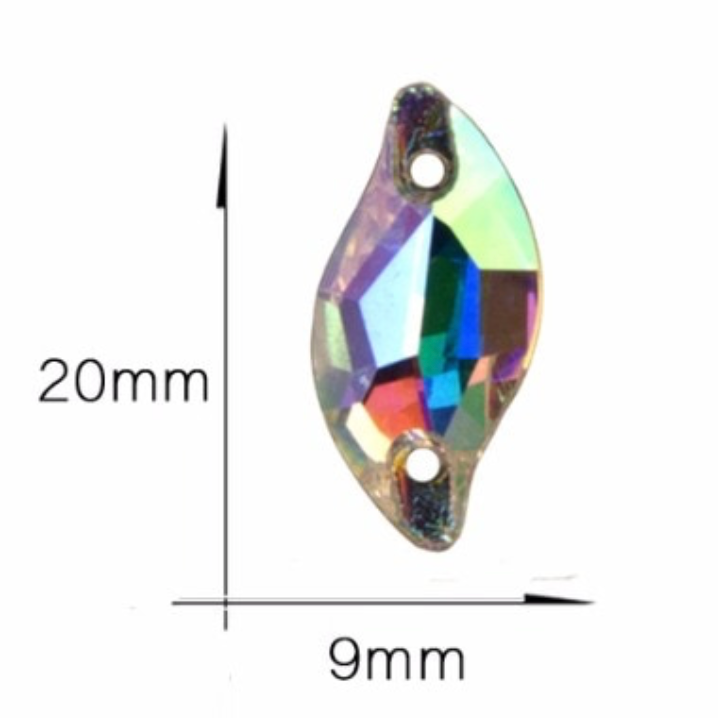 S or Leaf Shaped Gems