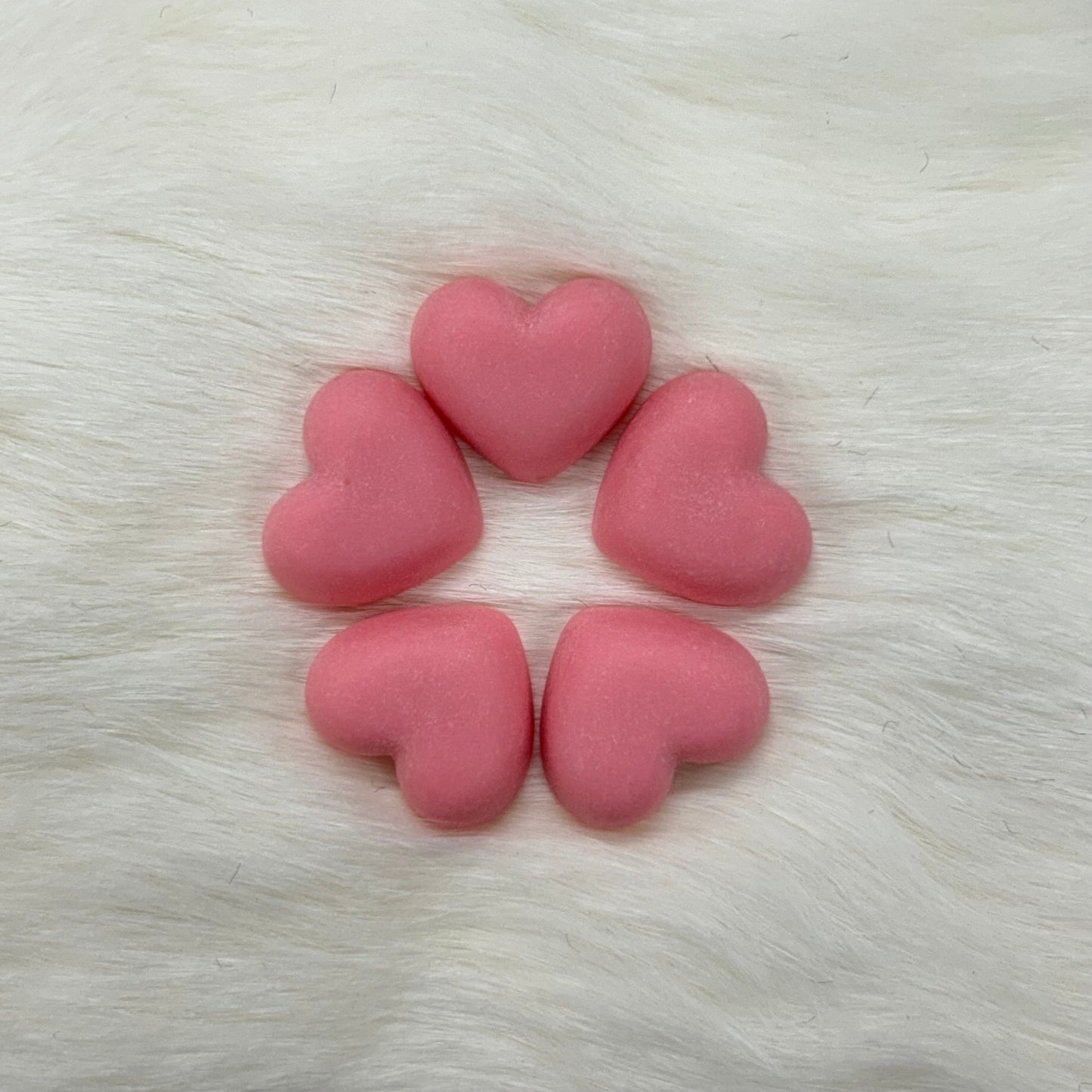 18mm Matte Hearts, Glue on, Resin Gems (Sold in Pair)