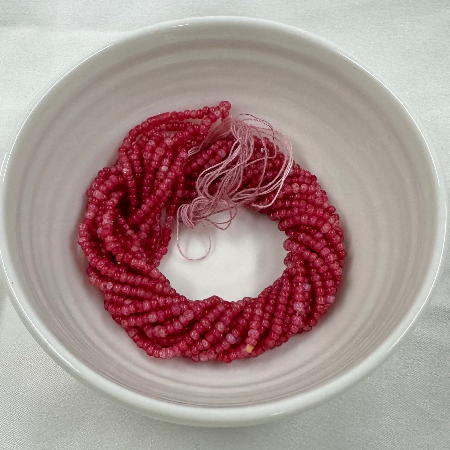 11/0 Charlotte Cut Seed Bead- Opal Ruby Dark Pink *10g Hank* India Sheen Charlotte Cut Seedbeads