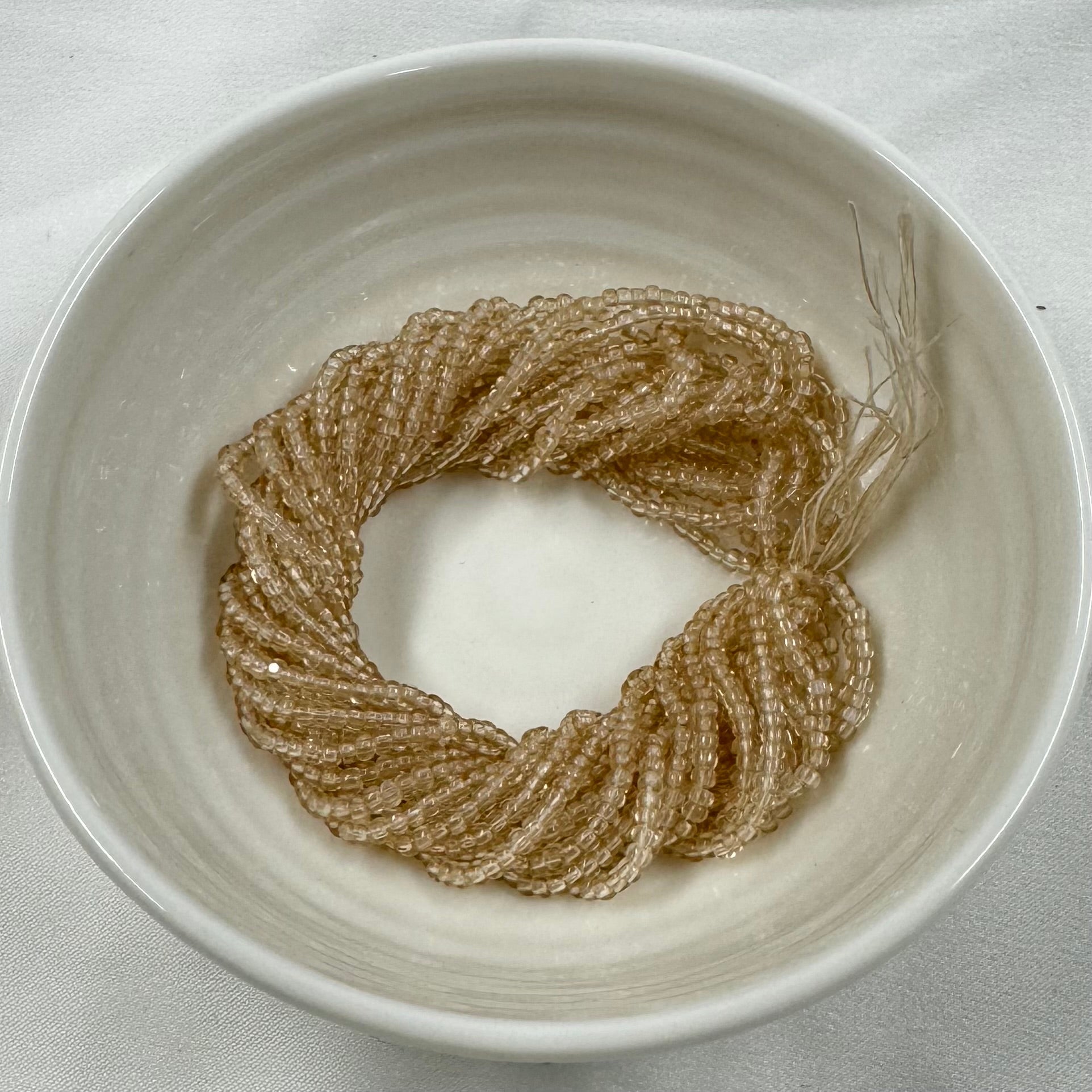 11/0 Charlotte Cut *Premium Seed Bead- Crystal Golden Honey Tan  *10g Hank* India Sheen Charlotte Cut Seedbeads