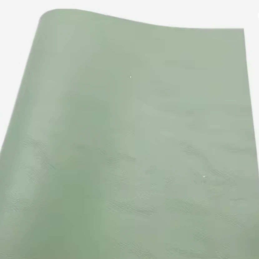 21*29cm Soft Sage Colour Sheets, Long Leatherette Sheets Leatherette