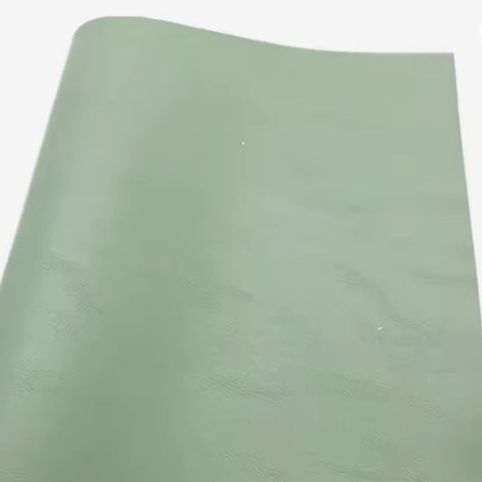 21*29cm Soft Sage Colour Sheets, Long Leatherette Sheets Leatherette