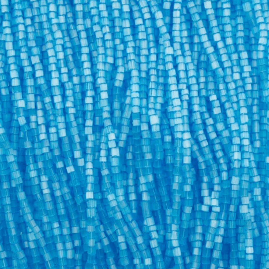 Hank 10/0 2-Cut Beads, Aqua Blue Solgel *HANK or 20g* 2-Cut Beads