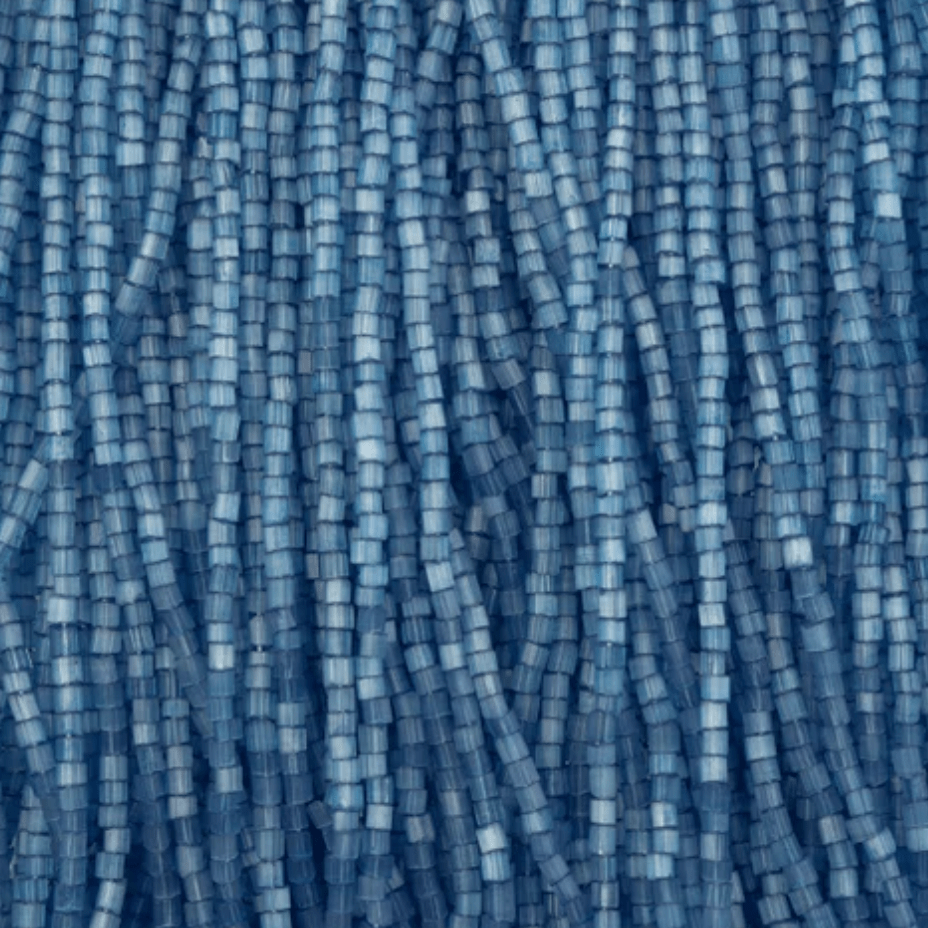 Hank 10/0 2-Cut Beads, Dove Blue Solgel *HANK or 20g* 2-Cut Beads