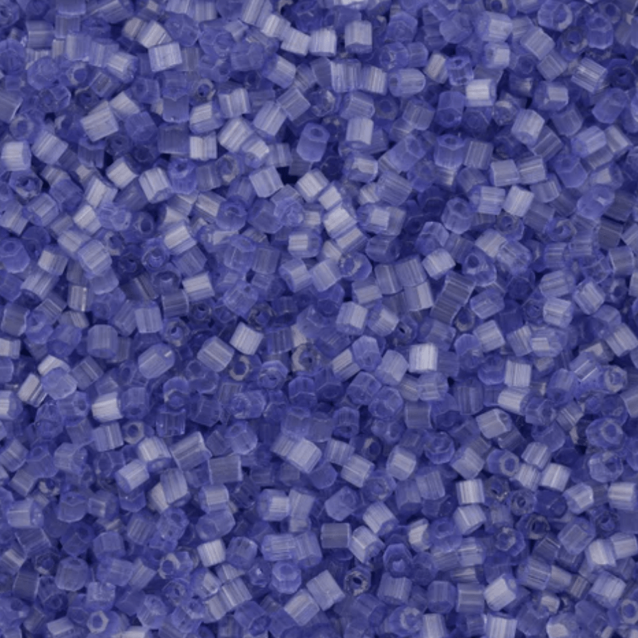 22g 10/0 2-Cut Beads, Indigo Purple Solgel *HANK or 20g* 2-Cut Beads