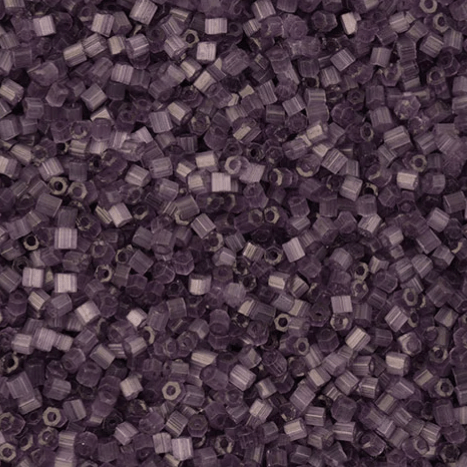 22g 10/0 2-Cut Beads, Orchid Purple Solgel *HANK or 20g* 2-Cut Beads