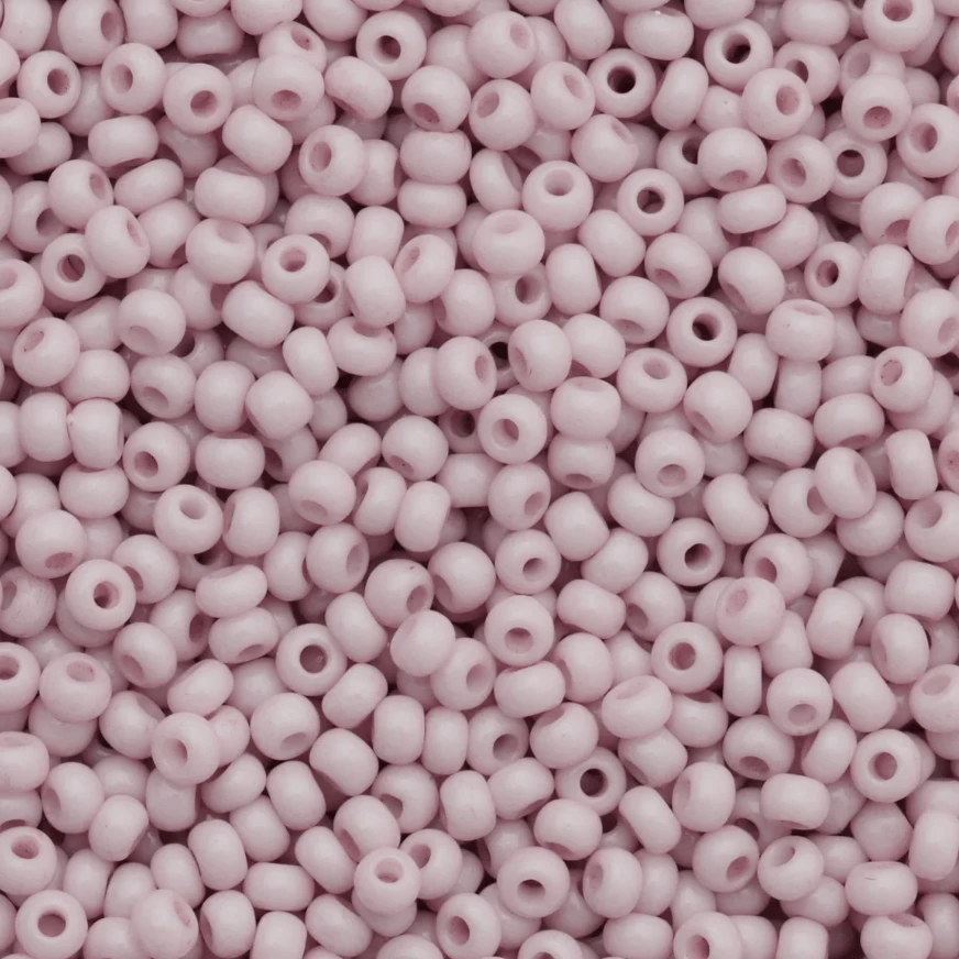 10/0 "Ballet TUTU Pink" Chalk Dyed Solgel, Precoisa Seed Bead (22g) 10/0 Preciosa Seed Beads