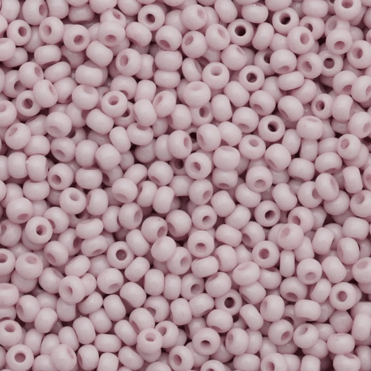 10/0 "Ballet TUTU Pink" Chalk Dyed Solgel, Precoisa Seed Bead (22g) 10/0 Preciosa Seed Beads