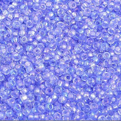 10/0 Blue Rainbow AB Transparent, Preciosa Seed Beads 10/0 Preciosa Seed Beads