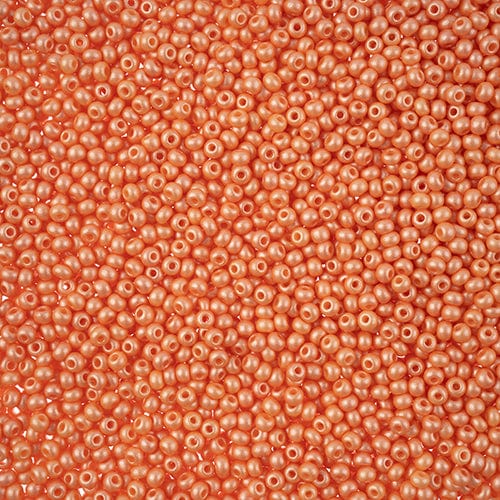 10/0 Chalk Apricot Permalux Dyed Preciosa Seed Beads 22g VIAL 10/0 Preciosa Seed Beads