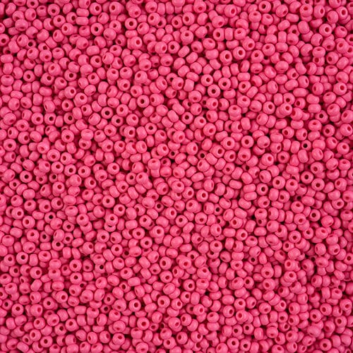 10/0 Chalk Fuchisa MATTE Permalux Dyed Preciosa Seed Beads 22g VIAL 10/0 Preciosa Seed Beads