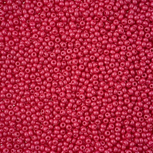 10/0 Chalk Fuchsia Permalux Dyed Preciosa Seed Beads 22g VIAL 10/0 Preciosa Seed Beads