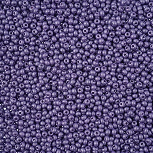 10/0 Chalk Lavender Permalux Dyed Preciosa Seed Beads 22g VIAL 10/0 Preciosa Seed Beads