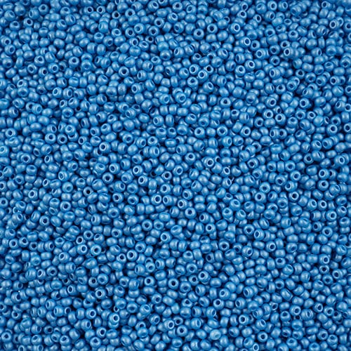 10/0 Chalk Light Blue Permalux Dyed Preciosa Seed Beads 22g VIAL 10/0 Preciosa Seed Beads