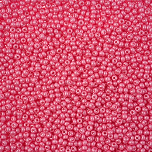 10/0 Chalk LIGHT PINK Permalux Dyed Preciosa Seed Beads 22g VIAL 10/0 Preciosa Seed Beads
